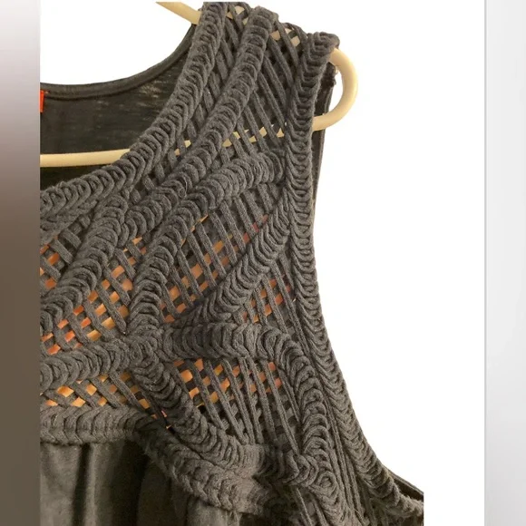 3X Joe Fresh 100% Cotton Top with Crochet Yoke - Picture 4 of 11